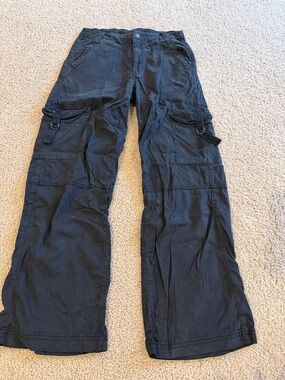 American Eagle Outfitters Black Cargo Pants with Utility Pockets